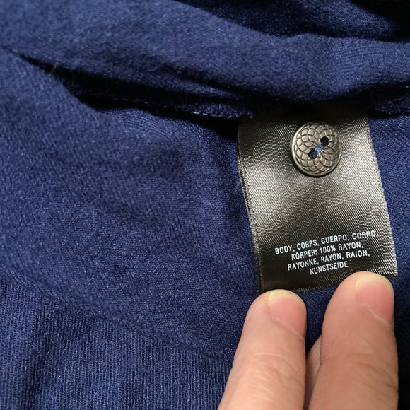 Anthropologie Dubois Blue Embroidered Tunic Shirt Dress - size US 0 - Picture 8 of 11